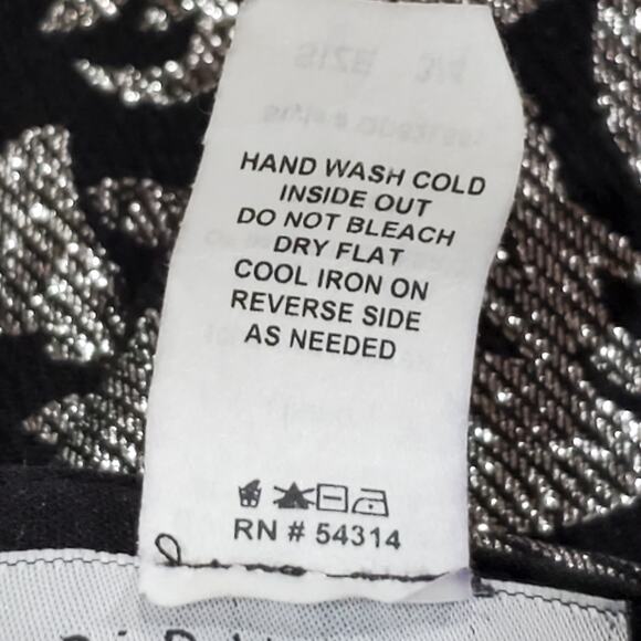 B Darlin Black Silver Spaghetti Strap Party Prom Dress Size 3/4 - Picture 6 of 9